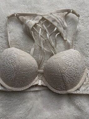 Lace Push-Up Bralette in White - Women Intimates